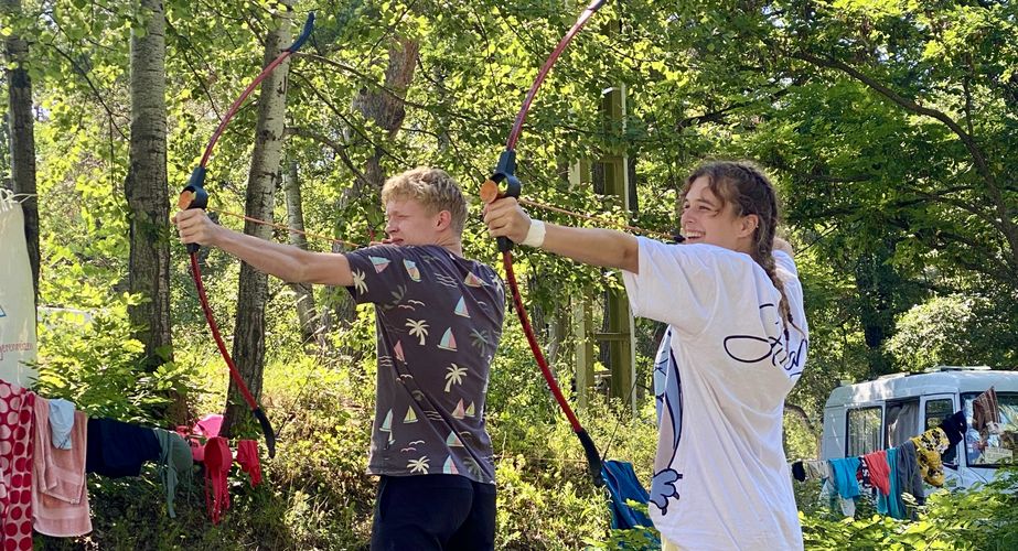 Boogschieten op de camping Boogschieten op de camping
